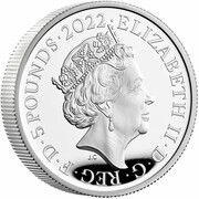 5 Pounds - Elizabeth II Edward VII; Silver Proof obverse image