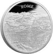 5 Pounds - Elizabeth II Rome; Silver Proof, United Kingdom, 2022 reverse image