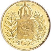 20 000 Réis - Pedro II, Brazil, 1849-1851 reverse image