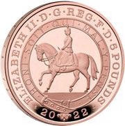 5 Pounds - Elizabeth II Platinum Jubilee; Gold Proof obverse image
