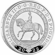 5 Pounds - Elizabeth II Platinum Jubilee; Silver Proof obverse image