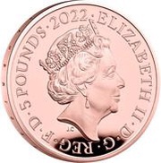 5 Pounds - Elizabeth II Prince William's Birthday; Gold Proof obverse image