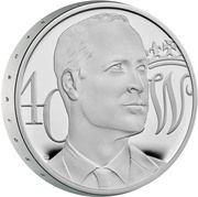 5 Pounds - Elizabeth II Prince William's Birthday; Silver Piedfort, United Kingdom, 2022 reverse image