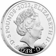 5 Pounds - Elizabeth II Prince William's Birthday; Silver Proof obverse image
