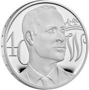 5 Pounds - Elizabeth II Prince William's Birthday; Silver Proof, United Kingdom, 2022 reverse image