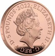 5 Pounds - Elizabeth II The Queen's Reign, Commonwealth of Nations; Gold Proof obverse image