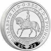 5 Pounds - Elizabeth II Platinum Jubilee; 2oz Silver Proof obverse image