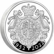 5 Pounds - Elizabeth II Platinum Jubilee; 2oz Silver Proof, United Kingdom, 2022 reverse image