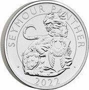 5 Pounds - Elizabeth II 5th portrait; Seymour Panther, United Kingdom, 2022 reverse image