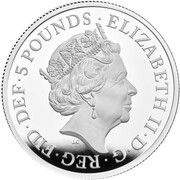 5 Pounds - Elizabeth II Seymour Panther; Silver Proof obverse image
