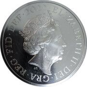 5 Pounds - Elizabeth II 5th portrait; The Four Nations obverse image