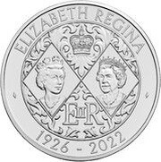 5 Pounds - Charles III Life and legacy of the Queen, United Kingdom, 2022 reverse image