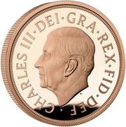 5 Sovereigns - Charles III Queen Elizabeth II Memorial obverse image