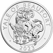 5 Pounds - Elizabeth II Posthumous; 5th portrait; Yale of Beaufort, United Kingdom, 2023 reverse image
