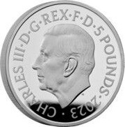 5 Pounds - Charles III King Charles' 75th Birthday obverse image