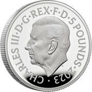 5 Pounds - Charles III Charles I; Silver Proof obverse image