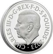 5 Pounds - Charles III Charles II; Silver Proof obverse image