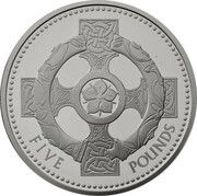 5 Pounds - Charles III Celtic Cross, United Kingdom, 2023-2024 reverse image