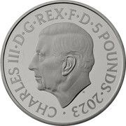 5 Pounds - Charles III Scottish Lion obverse image
