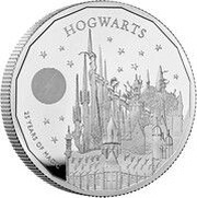 5 Pounds - Charles III Hogwarts; Silver Proof, United Kingdom, 2023 reverse image