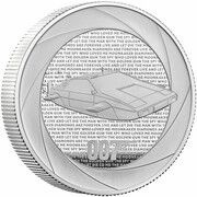 5 Pounds - Charles III James Bond - The Spy Who Loved Me; Silver Proof, United Kingdom, 2023 reverse image