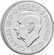 5 Pounds - Charles III James Bond - The Spy Who Loved Me obverse image