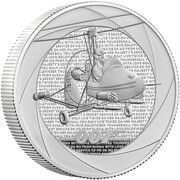 5 Pounds - Charles III James Bond - You Only Live Twice; Silver Proof, United Kingdom, 2023 reverse image