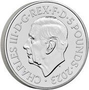 5 Pounds - Charles III The Police obverse image
