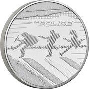 5 Pounds - Charles III The Police, United Kingdom, 2023 reverse image