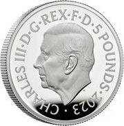 5 Pounds - Charles III 2 oz Fine Silver obverse image