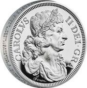 5 Pounds - Charles III Petition Crown, Portrait; Silver Proof, United Kingdom, 2023 reverse image