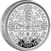 5 Pounds - Charles III Petition Crown, Shields; Silver Proof, United Kingdom, 2023 reverse image
