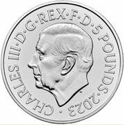 5 Pounds - Charles III Bull of Clarence obverse image