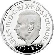 5 Pounds - Charles III Buckingham Palace; Silver Proof obverse image