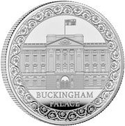 5 Pounds - Charles III Buckingham Palace; Silver Proof, United Kingdom, 2024 reverse image