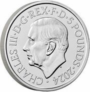 5 Pounds - Charles III Maid Marian obverse image