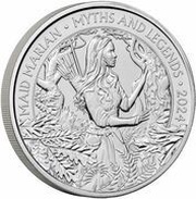 5 Pounds - Charles III Maid Marian, United Kingdom, 2024 reverse image