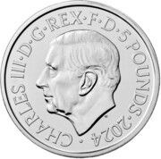 5 Pounds - Charles III Robin Hood obverse image