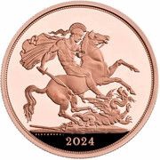 5 Sovereigns - Charles III, United Kingdom, 2024 reverse image