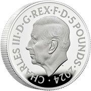 5 Pounds - Charles III Han Solo and Chewbacca; Silver Proof obverse image