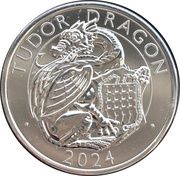 5 Pounds - Charles III Tudor Dragon, United Kingdom, 2024 reverse image
