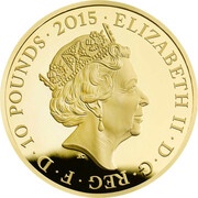 10 Pounds - Elizabeth II World War I; Gold Proof obverse image