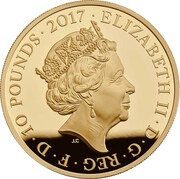 10 Pounds - Elizabeth II Soldier; Gold Proof obverse image