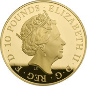 10 Pounds - Elizabeth II Armistice; Gold Proof obverse image