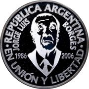 1 Peso Jorge Luis Borges obverse image