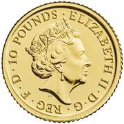 10 Pounds - Elizabeth II Year of the Pig; Fine Gold obverse image