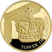 10 Pounds - Elizabeth II The Crown Jewels; Gold Proof, United Kingdom, 2019 reverse image