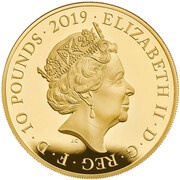 10 Pounds - Elizabeth II Ceremony of the Keys; Gold Proof obverse image