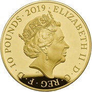 10 Pounds - Elizabeth II Queen Victoria and Prince Albert; Gold Proof obverse image