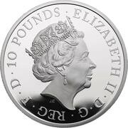 10 Pounds - Elizabeth II Year of the Rat; Silver Proof obverse image